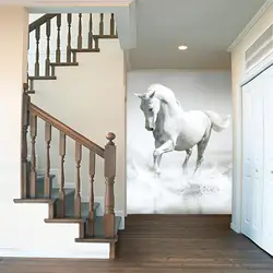 Пользовательские фото обои 3D современный Континентальный Белая лошадь галопом гостиная ТВ фон настенной бумаги настенная живопись