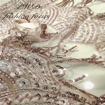 

Latest sequins embroidery guipure HK19S040117 African lace fabric cheap price french net lace fabric