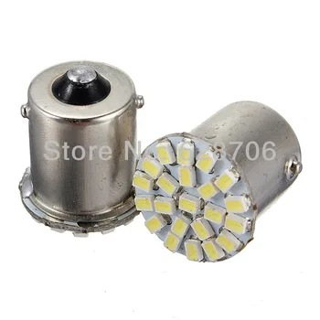 

2pcs Car 1156 BA15S P21W 1206 SMD 22 SMD LED Tail Stop Turn Signal Brake Light Bulb 12V