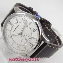 Luxury 42MM PARNIS Automatic Self-Wind Mechanical Stainless steel ST 1731 Movement watches White dial Luminous Hands men's watch Luxury 42MM PARNIS Automatic Self-Wind Mechanical Stainless steel ST 1731 Movement watches White dial Luminous Hands men's watch