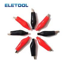 5pcs Alligator Clips Electrical Clamp DIY Test Leads Alligator G98 Double-ended Crocodile Roach Clip Red Black Jumper Wire XF30 2 pcs sheathed alligator clips electrical diy test leads alligator double ended crocodile clips roach electrical jumper wire