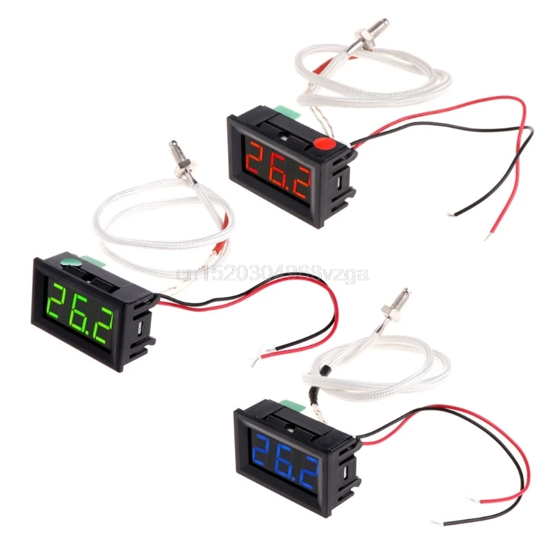 

XH-B310 Digital Thermometer 12V Temperature Meter K-type M6 Thermocouple Tester D28 dropshipping
