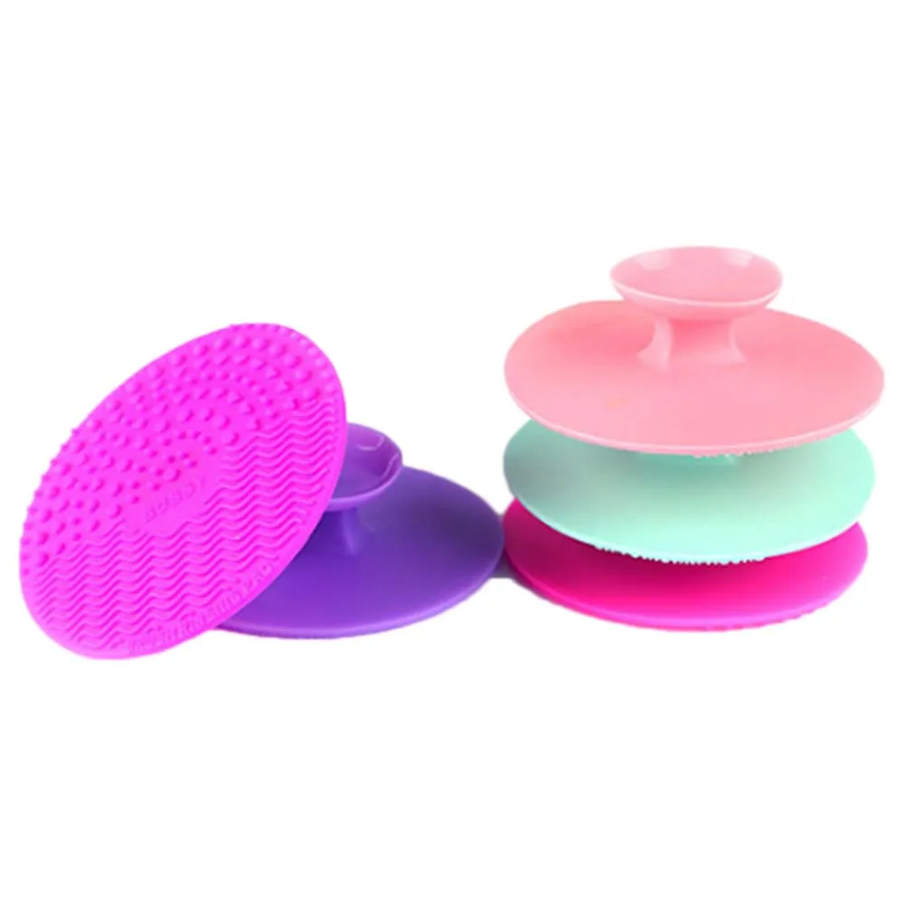Silicone Random Color Makeup Brush Cleaning Mat Professional Cosmetic
