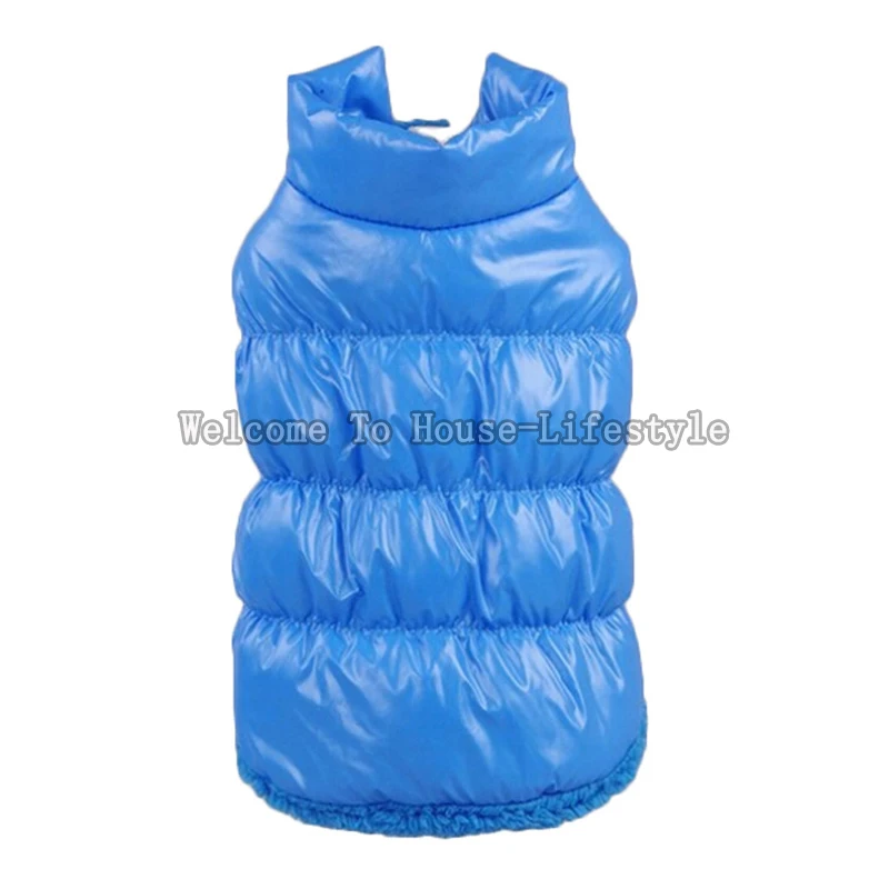 

Winter Dog Clothes 7 Color Pet Padded Vest Coat Puppy Warm Down Fleece Polyester Dog Coats Jackets XS-XXXL Costume