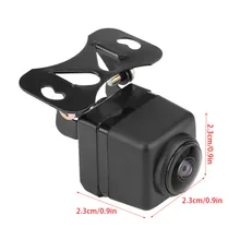 HD 180 Gradi Lente Fisheye Grandangolare di Visione Notturna Nero Videocamera per auto Costruito in lega di alluminio impermeabile Ad Alta sensibilitÃ