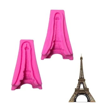 

3D Eiffel Tower Paris silicone fondant mold for cake decoration/ gum paste chocolate mould cake decorating tools