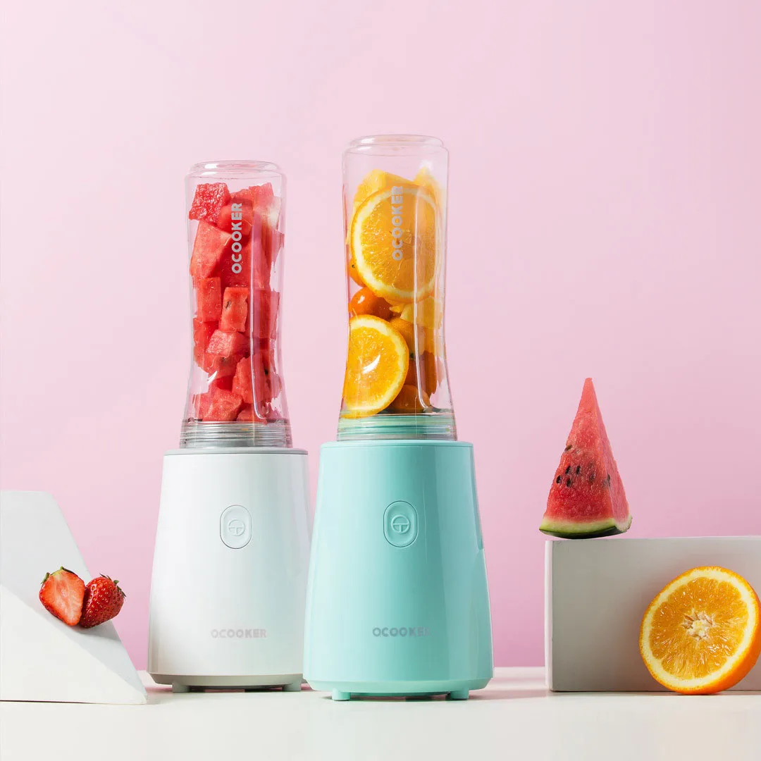 YOUPIN QCOOKER CD-BL02 600 мл/350 Вт портативная соковыжималка автоматическая машина для фруктов и овощей с 2 портативными чашками