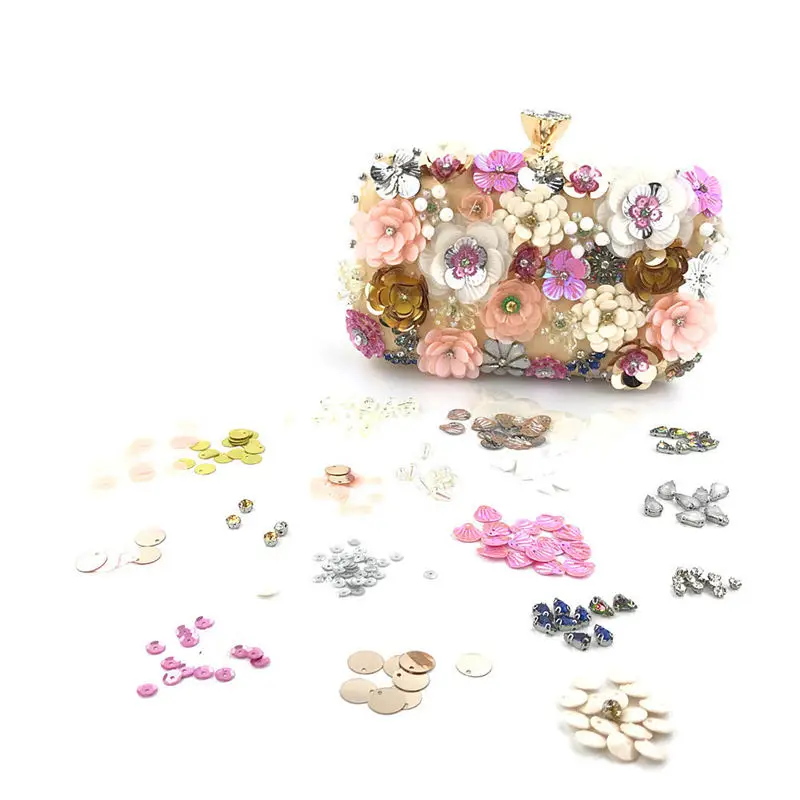  Flower Decoration Evening Bag crossbody Bags for Women 2019 Messenger Bags women's bag bolsa feminina sac a main 40AP0821