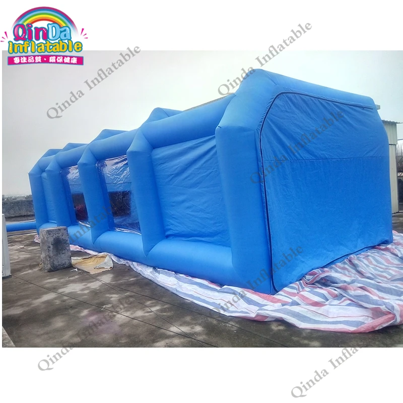 9 м* 4 м* 3 м надувная покрасочная будка надувной бокс для покраски автомобилей Капсульная палатка для покраски покрасочных будок