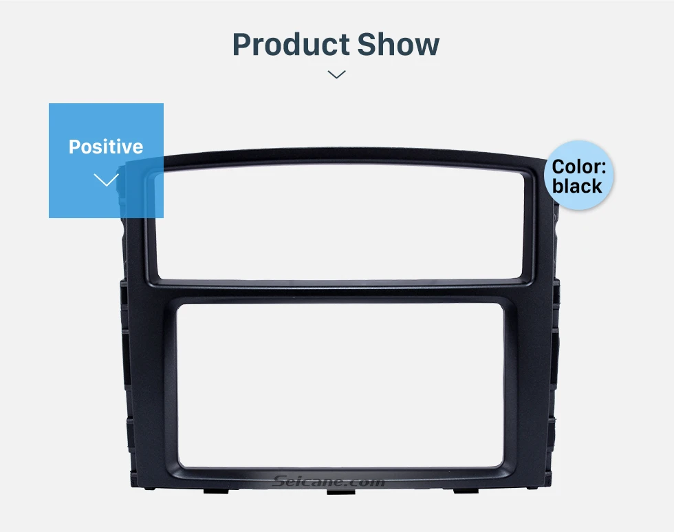 Seicane Professional 2Din 2010 Mitsubishi Pajero Car Radio Fascia Auto Styling Trim Dash CD Installation Kit 