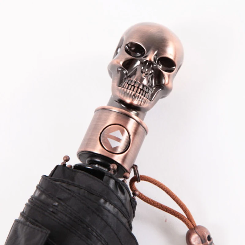 TopX® Umbrella Creative Metal Skull Head Punk Style Windproof Ultralight