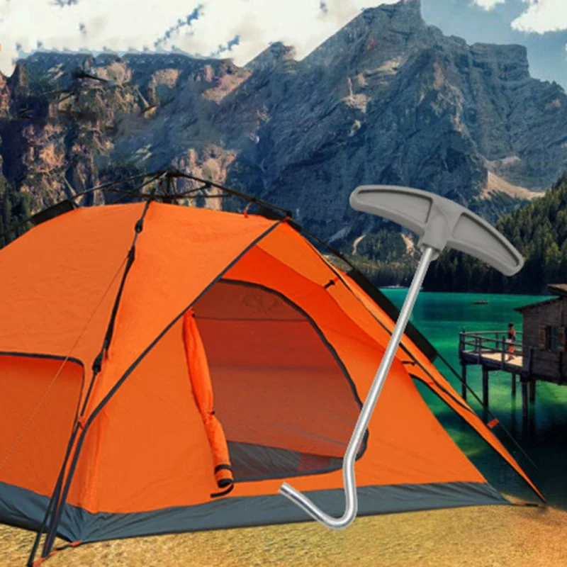 

Outdoor Camping Tent Peg Stake Hammer Puller Extractor Nail Puller Tool Metal Awning Stakes Hooks Remover Lifter