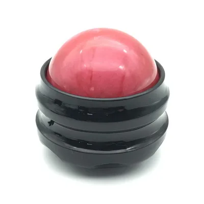 Массажный роликовый мяч, массажер для тела, терапевтический инструмент для ног, спины, талии, бедер, ручной массаж, инструменты для здоровья - Цвет: Black Base Red