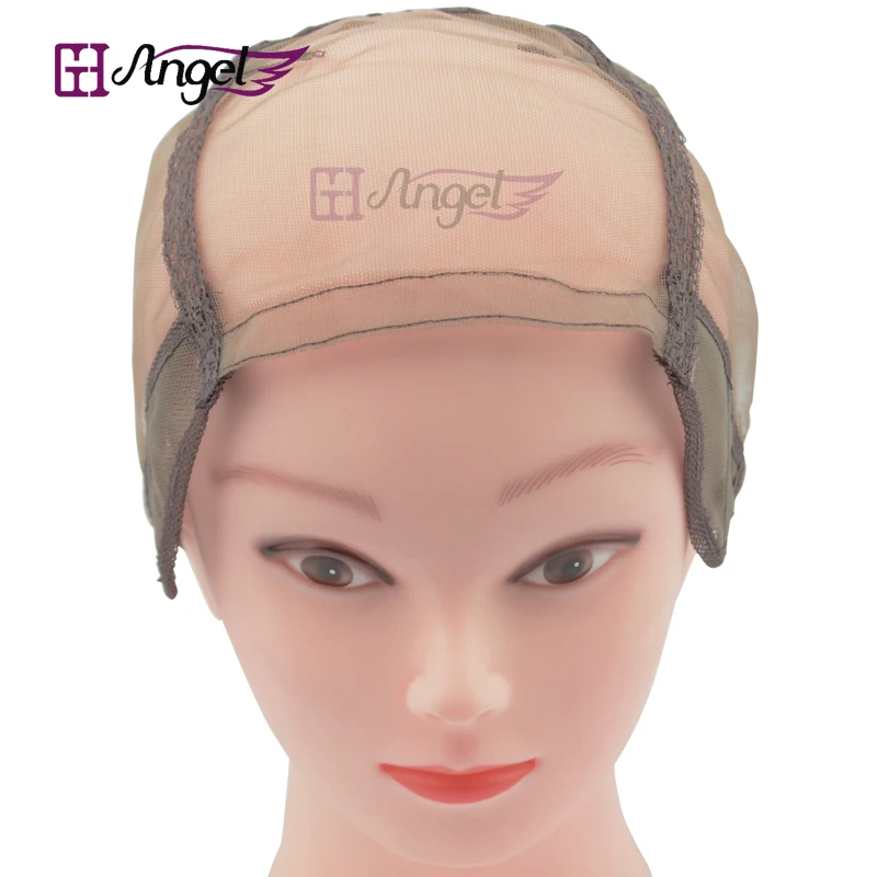 1 шт. сетчатая кружевная Крышка для парика размер М 4*4 дюйма|weaving cap adjustable straps|wig