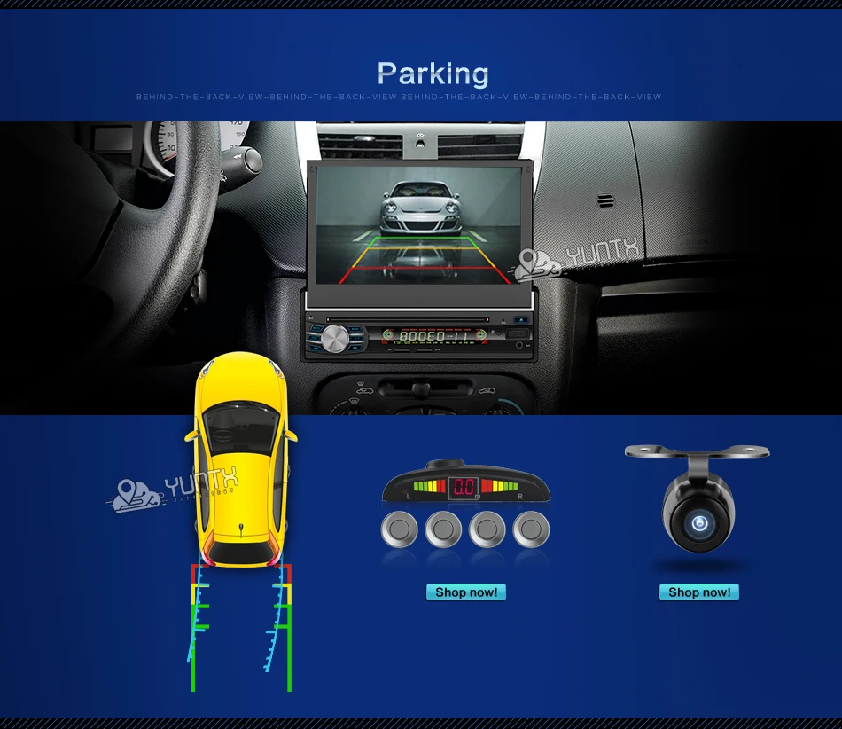 Top 7inch Android 6.0 Quad Core Motorized Detachable Multi-touch Screen One Din Car DVD Player with OBD2 and DAB+support 16