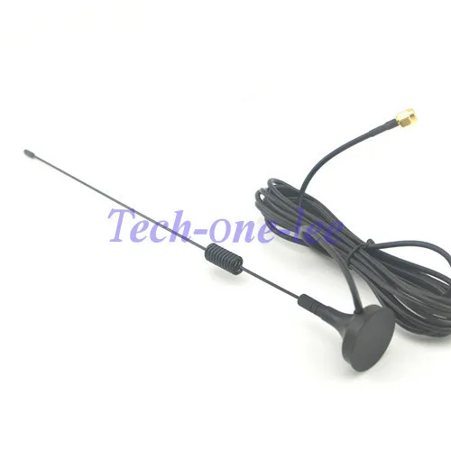 

5 piece/lot 7-8dbi Radio GSM Antenna Wireless WLAN SMA Plug Straight Magnetic Base Ham Radio 3M Cable