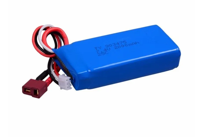 2pcs 12423 12428 Battery RC Car Spare Parts Free shipping 7.4V 2000mAh