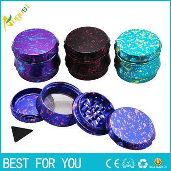 

2018 New Type Dazzle Color Metal Herb Grinder 4 Layers Dia.63mm Aircraft Aluminum Smoking Crusher Tobacco Grinder