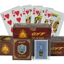 Juego de cartas de plástico GYT PVC, cartas de póker, impermeables y opacas, póker, 100%