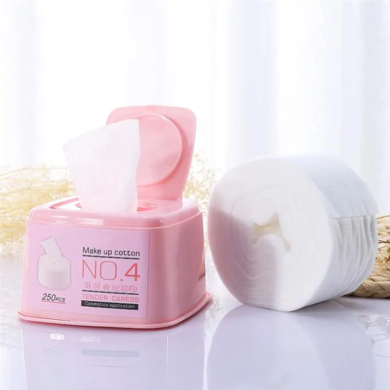 Buy 2pcs Cosmetic Cotton 500 Pads Facial Tissue Soft