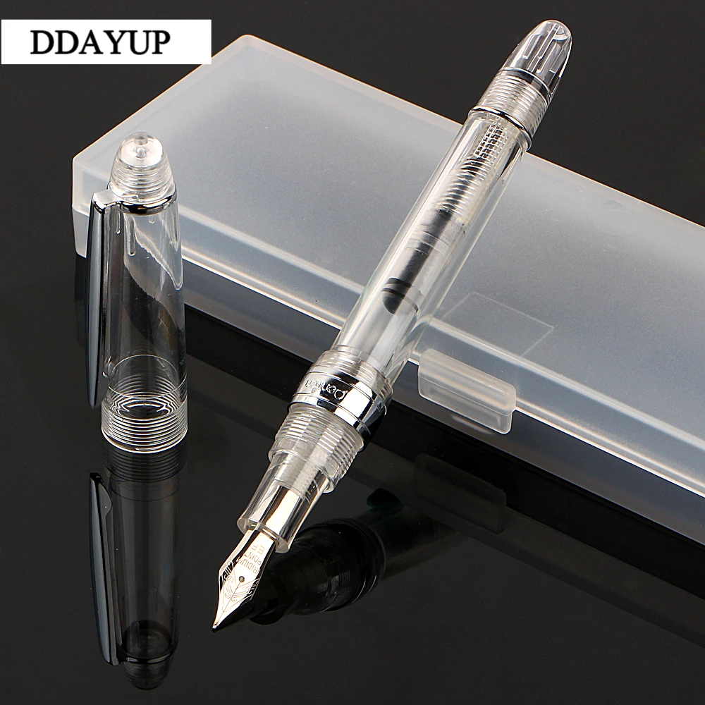 

Transparent Fountain Pen Colorful Ink Gift Package School Supplies 0.38mm Office Supplies Office Accessories