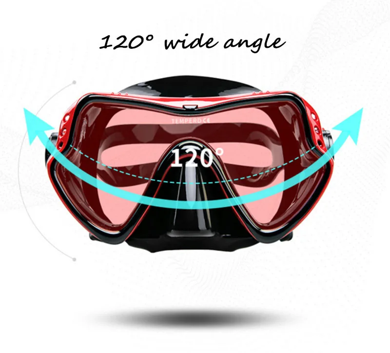 Профессиональная маска для подводного плавания, очки для подводного плавания, набор силиконовых очков, оборудование для бассейна для рыбалки