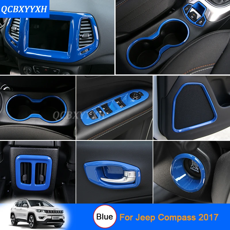 Car Styling Blue color For Jeep Compass 2017 Car Interior ...