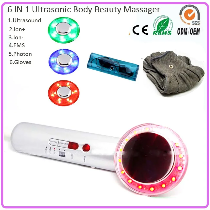 Ultrasonic Cavitation Fat Burn Led Photon Skin Rejuvenation Body Beauty Slimming Massager Machine Free Shipping