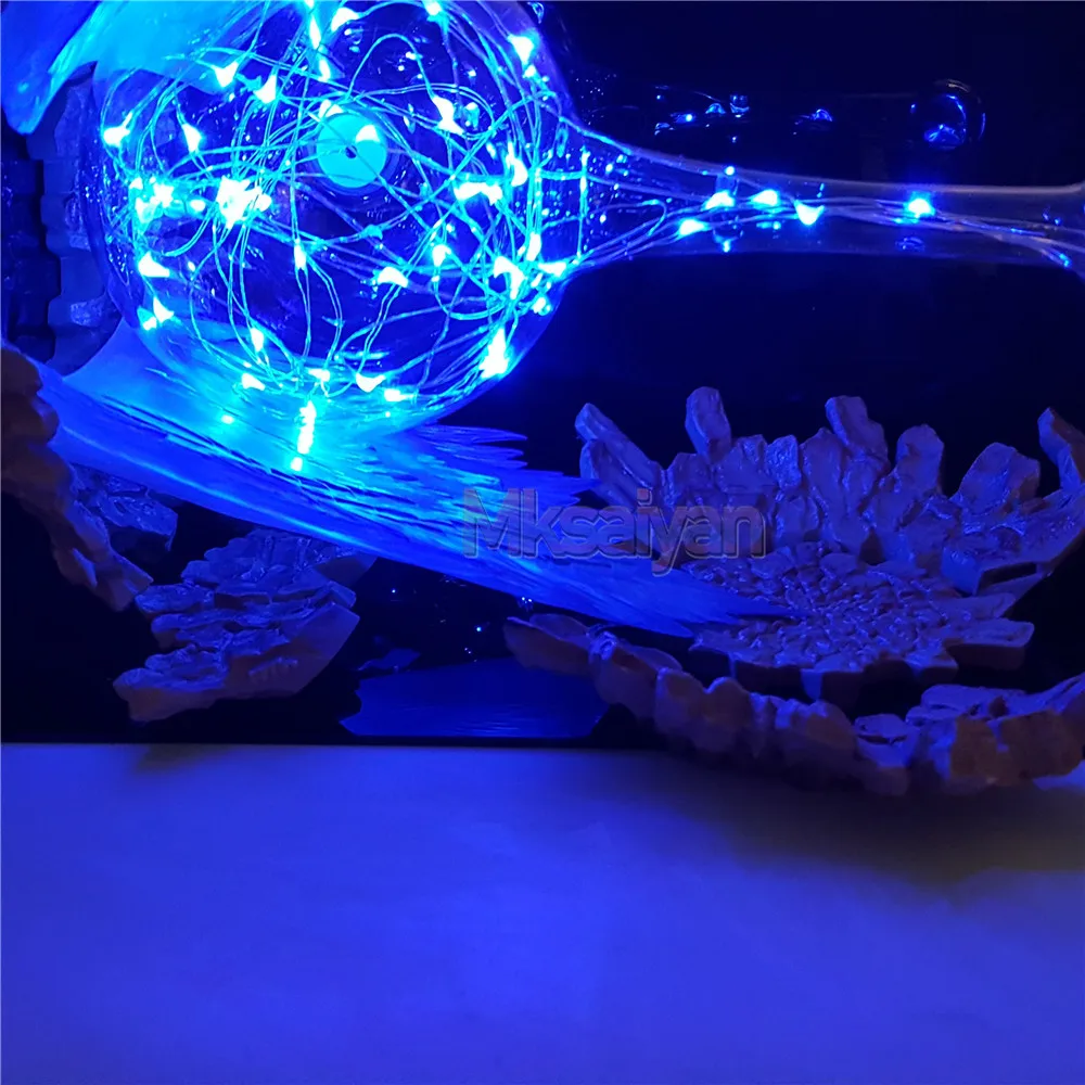 Dragon Ball Z фигурка Сон Гоку Kamehameha Сделай Сам светодиодный светильник сцена взрыва DIY