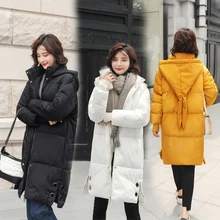 Brieuces Parka Women 2018 Winter Jacket Women Coats Hooded Coats Female Long Thick Cotton Padded Lining Winter Coat Female Brieuces Parka Women 2018 Winter Jacket Women Coats Hooded Coats Female Long Thick Cotton Padded Lining Winter Coat Female