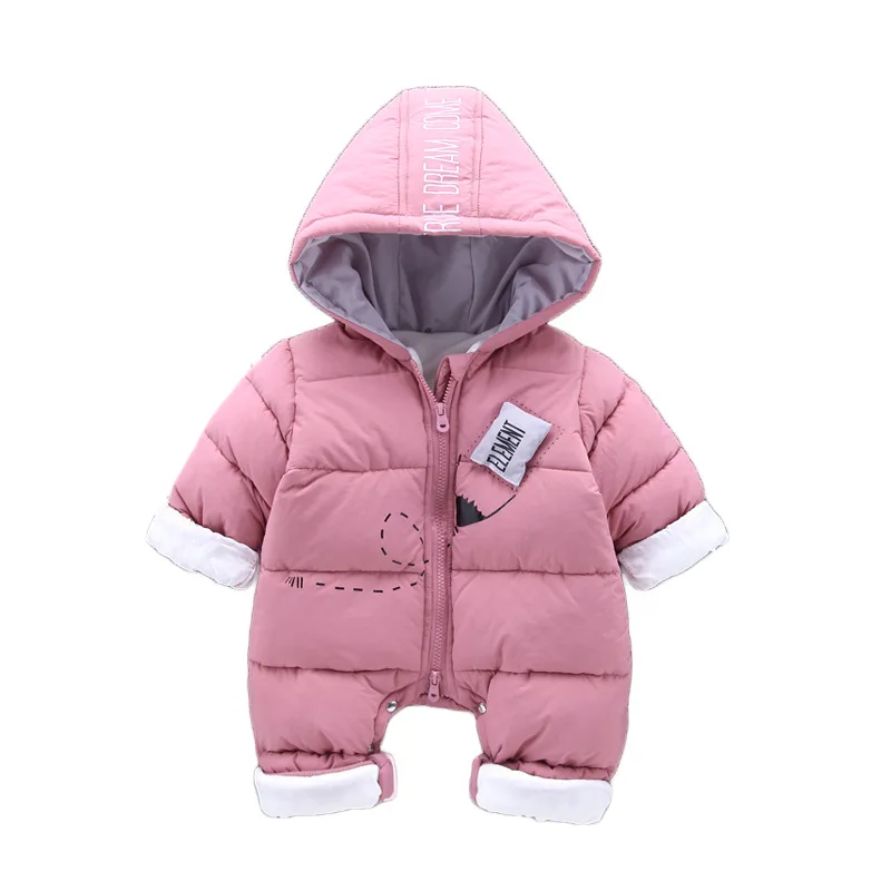 

New Winter Baby Jumper Warm and Cotton Baby Pink Baby Rompers