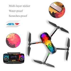 1 комплект водонепроницаемый ПВХ наклейки Наклейка кожного покрытия обертывание для DJI MAVIC 2 Pro Drone Body/Arm & пульт дистанционного управления - изображение