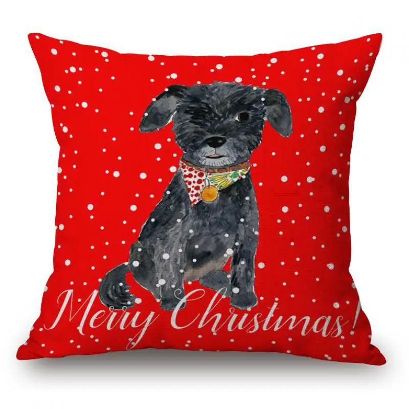 Free Shipping Custom Merry Christmas Series Cotton Linen Decorative Kids Throw Pillow Cushion Square For Sofa Office | Дом и сад