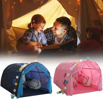 

Children Bed Tent Game House Baby Home Tent Yurt Creative Develop Outdoor Indoor Lights Balls Toys Kid Safe House Tunnel Tent