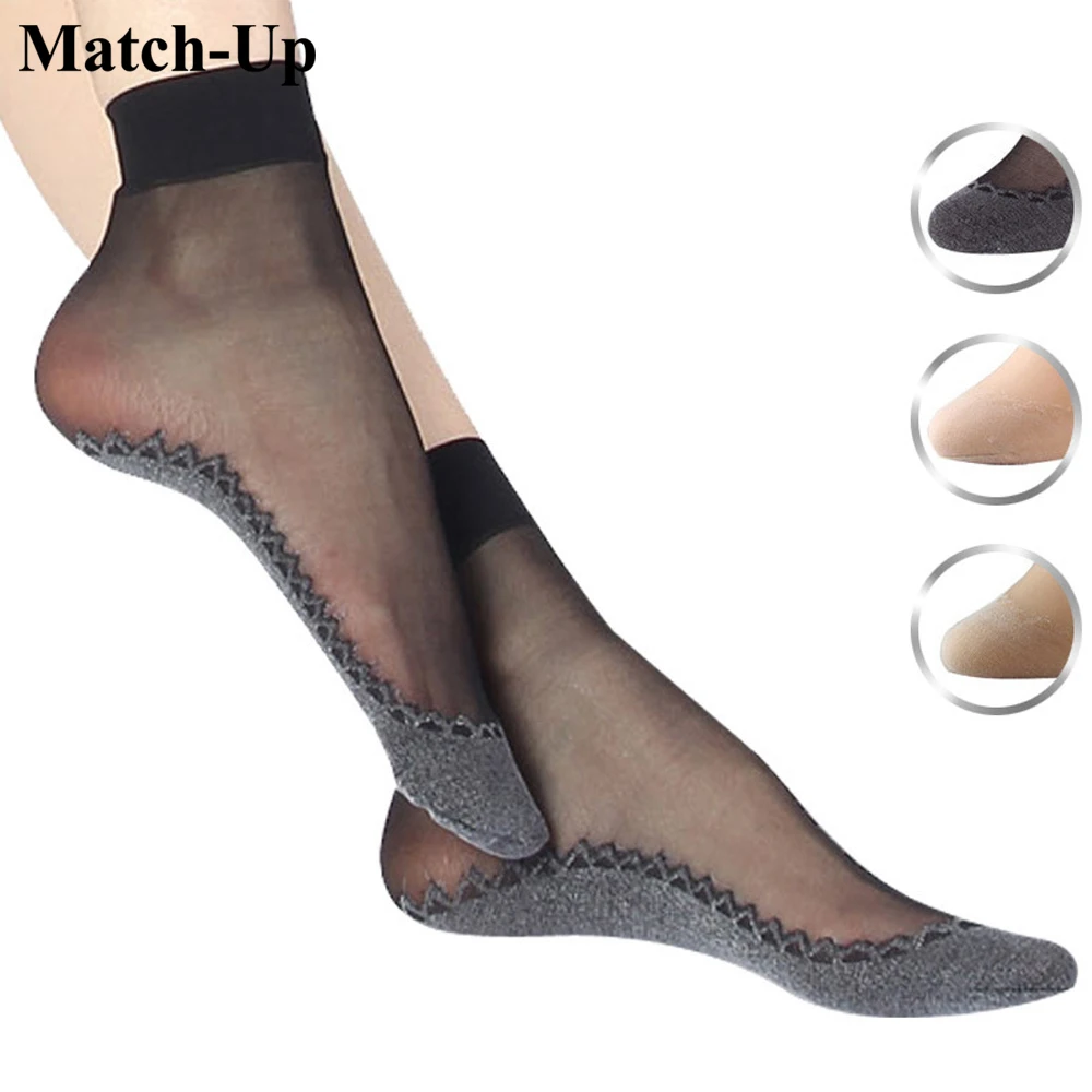 

Autumn and winter velvet cotton yarn Tim bottom trace invisible short paragraph wholesale socks(5pairs/lot)