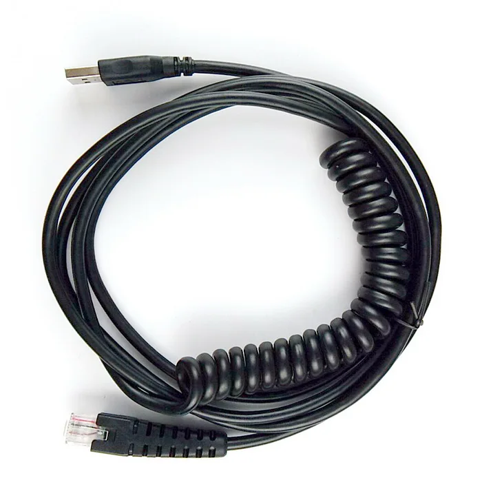 2 шт./лот сканер штрих кода USB кабель спираль 3 м (10 футов) для CINO F680 F780