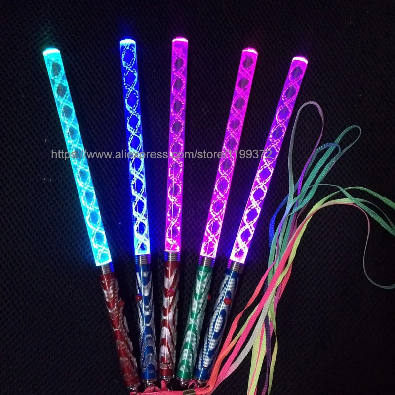 

1000pcs 26cm multi colors led Glow stick led wedding party flash light Lights Christmas Games Sticks magic wand