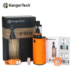 100% оригинал kangertech K-поцелуй starter kit 6300 мАч поцелуй mod Батарея и 4.5 мл Kiss Tank w/ ssocc катушкой 0.2 Ом катушки Топ заполнения