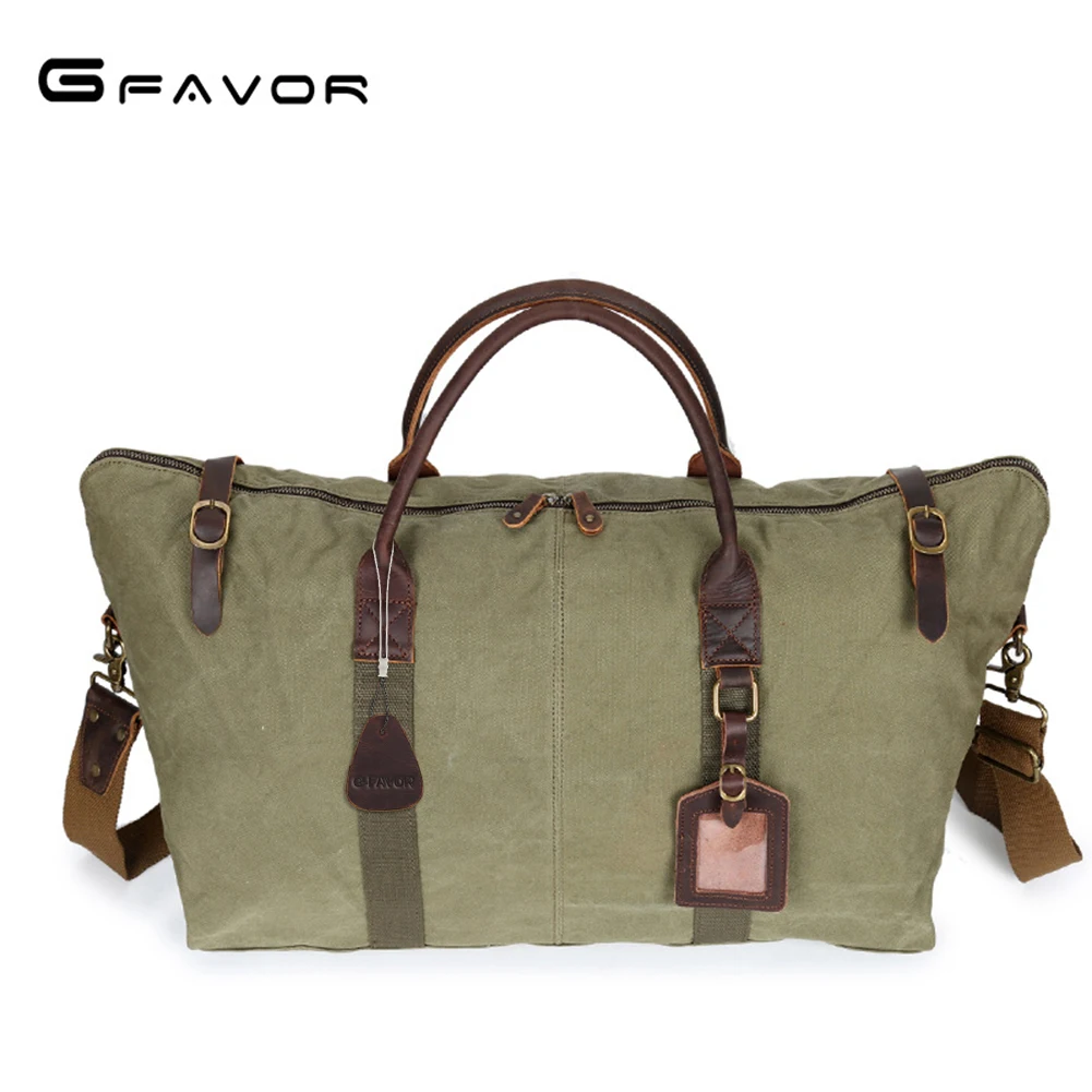G-FAVOR большой Ёмкость мужские Повседневное сумки Винтаж Высокое качество Сумка дорожная сумочка