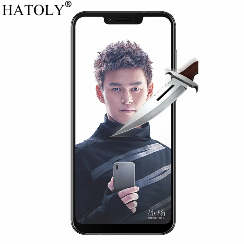 1PCS Tempered Glass For Huawei Honor Play Screen Protector Full Cover for 3D Curved Edge Film 6.3&quot | Мобильные телефоны и