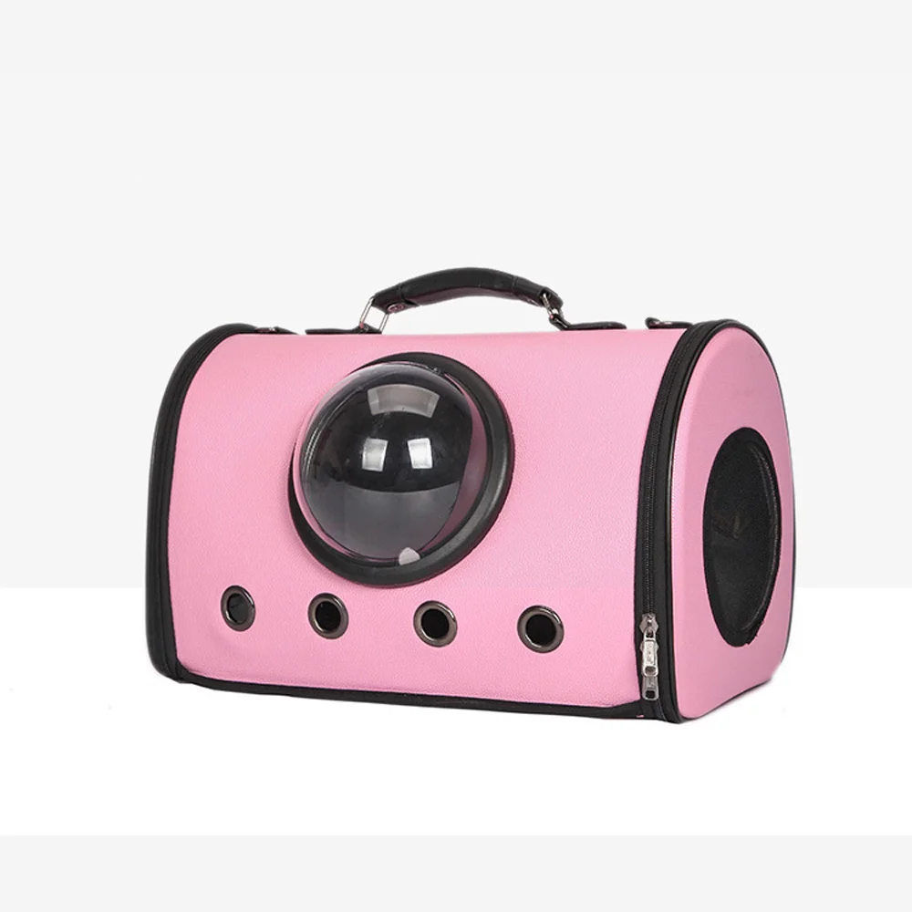 

Fashion carier New cat bag pet bag out carrying bag breathable dog bag folding transparent space bag wholesale