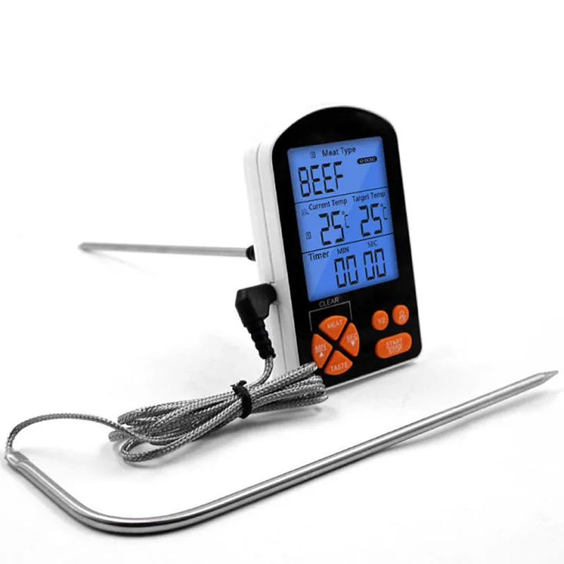 Dual Probe Meat Thermometer Instant Quick Read Kitchen Digital Electric