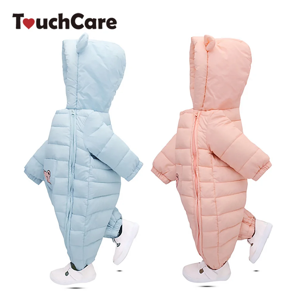 

TouchCare Winter Bear Jumpsuit Double Zipper Newborn Baby Snowsuit Fotografia Boy Warm Romper Cotton Girl Clothes Playsuit