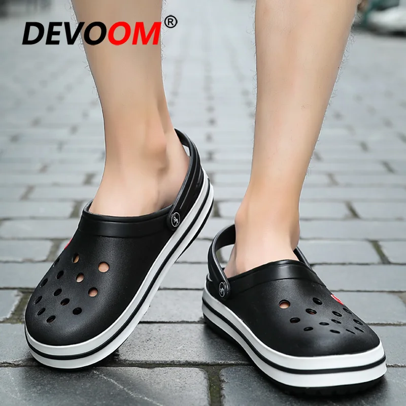 New Fashion EVA Sandalias Para Hombre Men Sandals Clog Crocse-Shoes Chef Shoes Sandale Homme Native Shoes Mens Sandals Summer 44