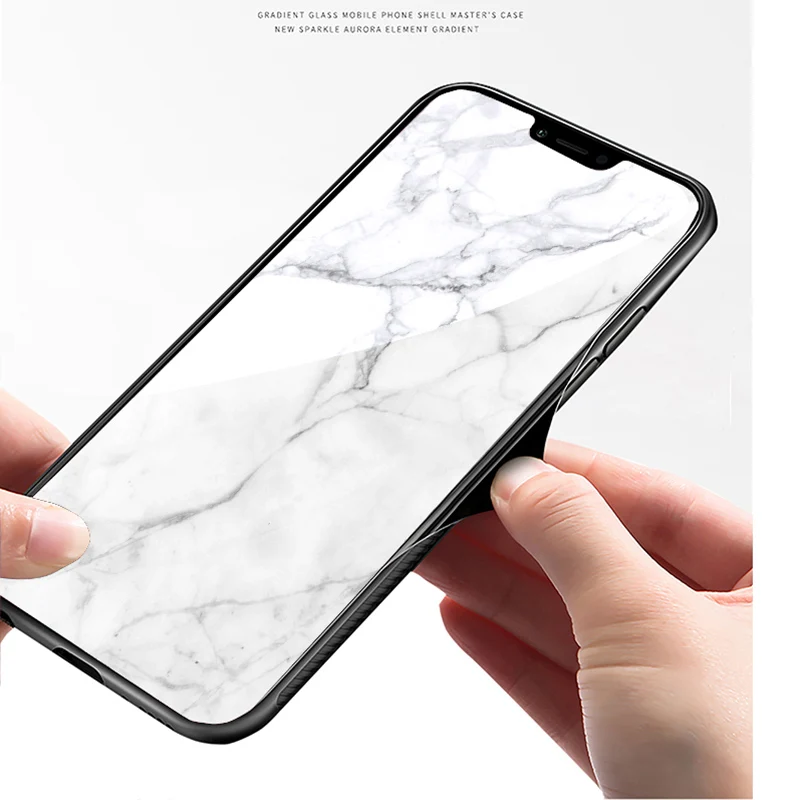 Чехол SoCouple из закаленного стекла для телефона iphone 11 Pro X Xs max XR SE 12 mini мраморный