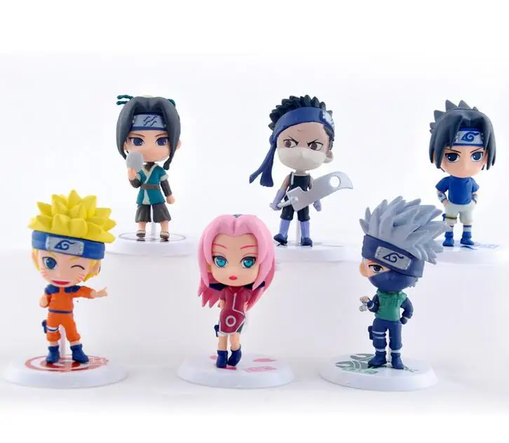 6pcs/lot Naruto 18 Edition of Action Figures Q Ver. Hatake Kakashi