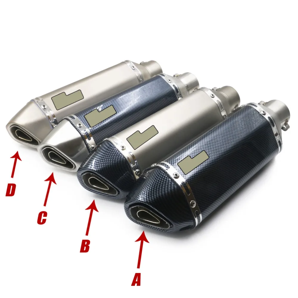 

Universal 35 - 51MM Motorcycle Exhaust Modified Akrapovic Muffle pipe For CB400 CBR600 CBR1000 YZF YZR R1 E6 TTR GSXR750