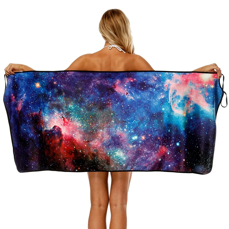 Toalha de Secagem Praia sem Encosto Multi-funcional Wearable Rápida Mulheres Menina Spaghetti Strap Impresso Vestido Bikini Cover up Dres Mod. 174922