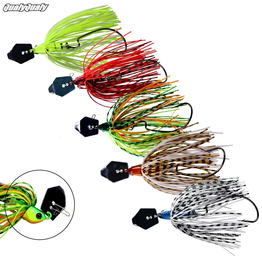 QualyQualy 3 قطعة 14g الدوار الطعم الصيد إغراء Buzzbait الثرثرة الطعم الاصطناعي المطاط تنورة Chatterbait ل باس QualyQualy 3 قطعة 14g الدوار الطعم الصيد إغراء Buzzbait الثرثرة الطعم الاصطناعي المطاط تنورة Chatterbait ل باس
