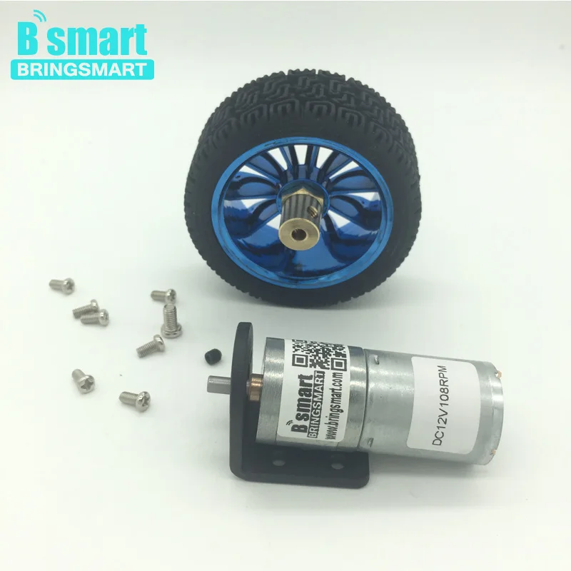 Details about   370 Geared Motor Bracket Coupling Set 6V 133RPM Wheel Tire for Smart Car Robot